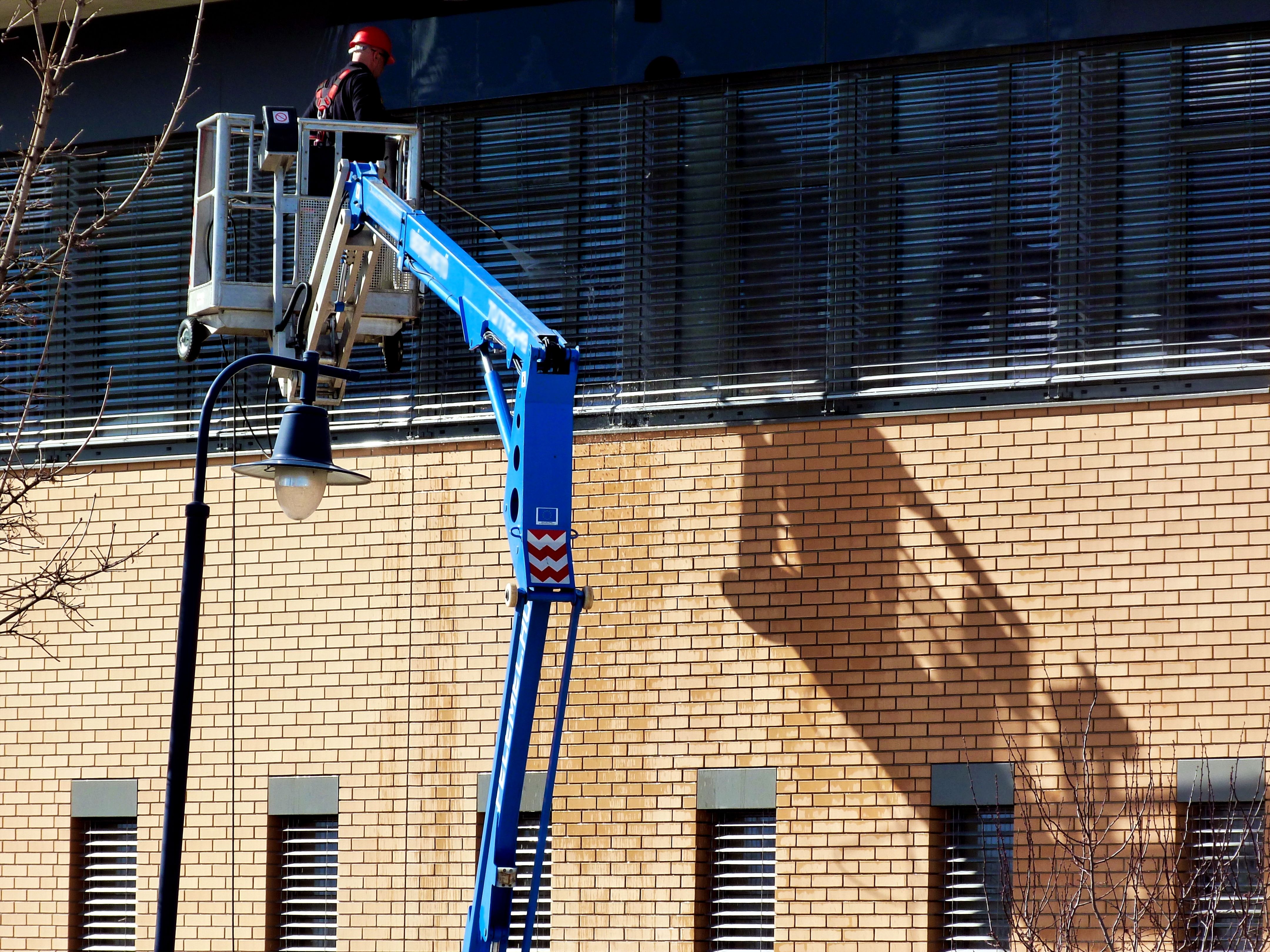 Commercial window cleaning services carried out at Height