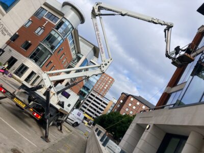 high level access with cherry picker hire leeds